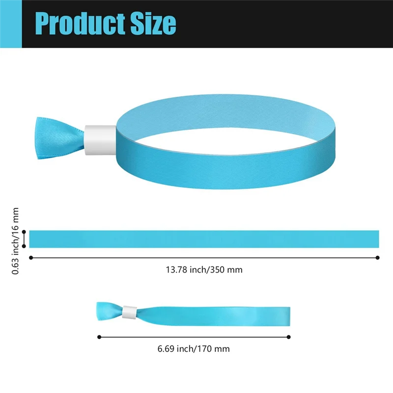 100 Pcs Activity Wristband For Events, For Lightweight Concert Wrist Strap (Lake Blue)
100 Pcs Activity Wristband For Events, For Lightweight Concert Wrist Strap (Lake Blue)