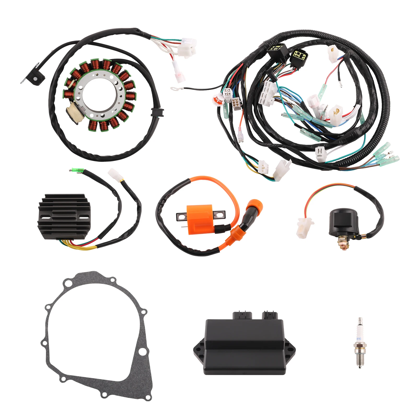 Magneto Stator Ignition Coil Wire Harness CDI Kit for Yamaha Warrior 350 YFM350X 1997-2001 4KB-81960-02-00 Rectifier Rectifier
Magneto Stator Ignition Coil Wire Harness CDI Kit for Yamaha Warrior 350 YFM350X 1997-2001 4KB-81960-02-00 Rectifier Rectifier