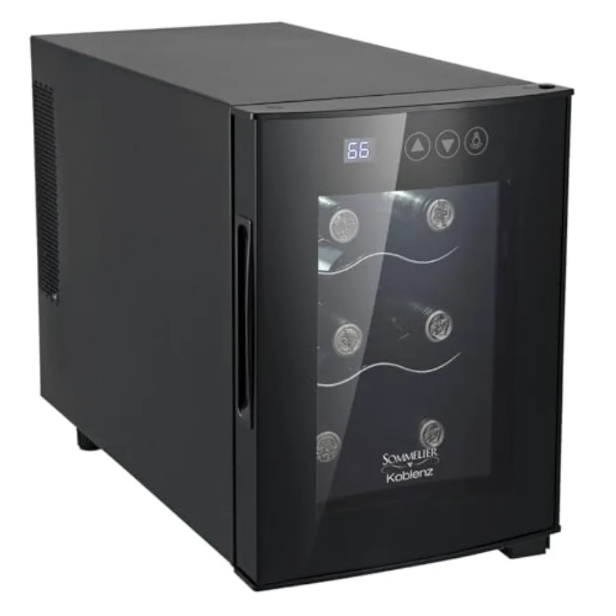Free Standing Single Zone Fridge and Cooler, Thermoelectric Wine Cooler for Home Use, Black, Digital Display with Touch Control
Free Standing Single Zone Fridge and Cooler, Thermoelectric Wine Cooler for Home Use, Black, Digital Display with Touch Control