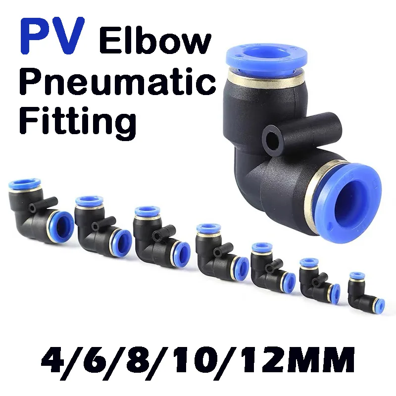 10PCS PV Degree Elbow Pneumatic Quick Fitting Plastic 4mm 6mm 8mm 10mm 12mm Air Hose Fitting Pipe Push In Water Quick Connector
10PCS PV Degree Elbow Pneumatic Quick Fitting Plastic 4mm 6mm 8mm 10mm 12mm Air Hose Fitting Pipe Push In Water Quick Connector