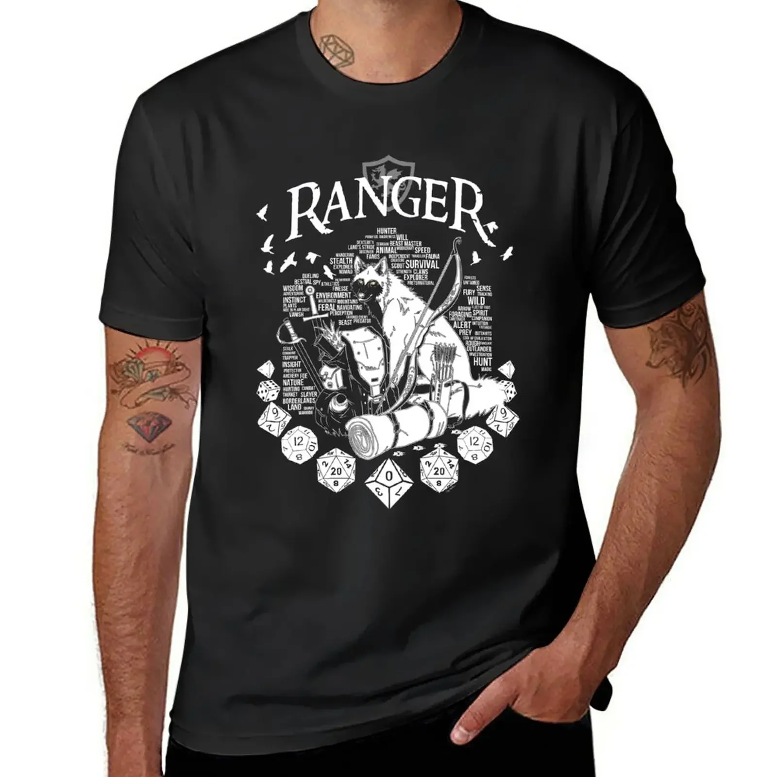 RPG Class Series: Ranger - White Version T-Shirt cute tops customs design your own anime clothes Short sleeve tee men
RPG Class Series: Ranger - White Version T-Shirt cute tops customs design your own anime clothes Short sleeve tee men
