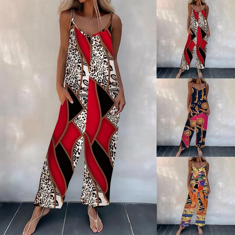 Women's Sweet Printed Vest Jumpsuit mid Waist Long Pants Summer 2024 Seasonal Faion Ladies' One-Piece Suit
Women's Sweet Printed Vest Jumpsuit mid Waist Long Pants Summer 2024 Seasonal Faion Ladies' One-Piece Suit