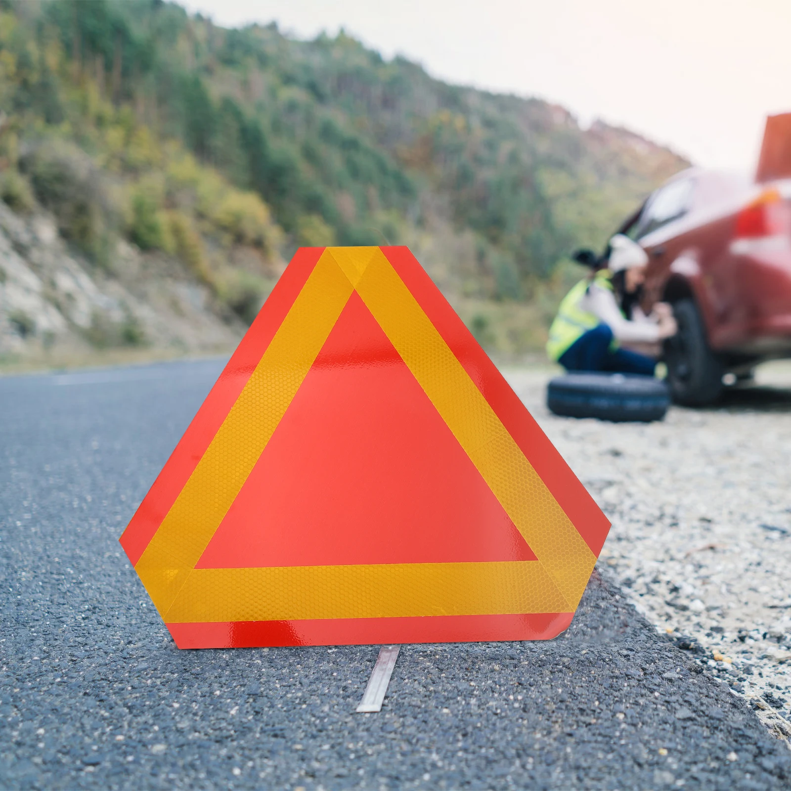 2pcs Triangle Reflectors Slow Moving Vehicle Sign Aluminum Reflective Safety Warning Signs for Cars Tractors
2pcs Triangle Reflectors Slow Moving Vehicle Sign Aluminum Reflective Safety Warning Signs for Cars Tractors