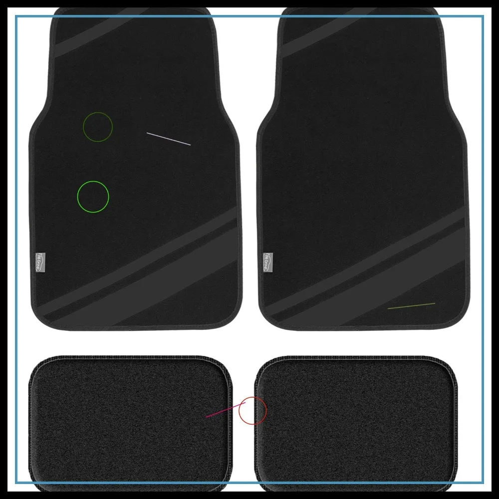 Universal Car Floor Mats - Carpet Protector for Sedan SUV Truck, Black
Universal Car Floor Mats - Carpet Protector for Sedan SUV Truck, Black