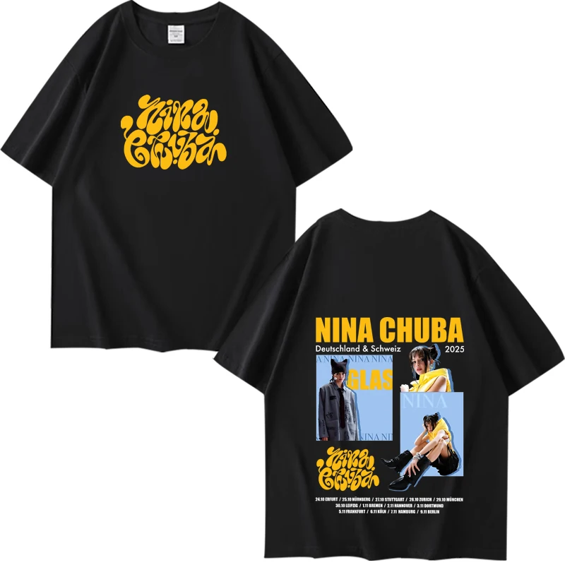 Vintage Singer Nina Chuba graphic graphic T Shirts 2025 men women Oversized 100% Cotton short sleeve Summer print Unisex shirt
Vintage Singer Nina Chuba graphic graphic T Shirts 2025 men women Oversized 100% Cotton short sleeve Summer print Unisex shirt