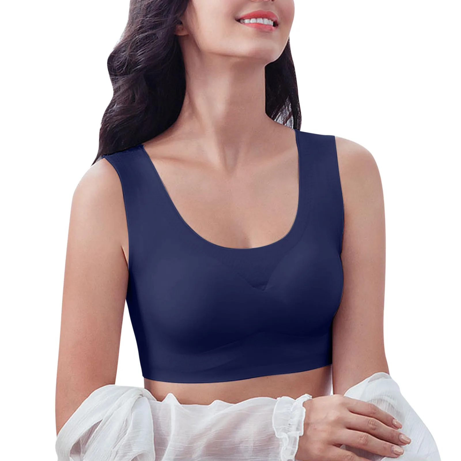 Women's Full Cup Beauty Back Bras Comfortable No Steel Ring Sports Gather Vest Bra Large Size Thin Shockproof Seamless Sleep Bra
Women's Full Cup Beauty Back Bras Comfortable No Steel Ring Sports Gather Vest Bra Large Size Thin Shockproof Seamless Sleep Bra