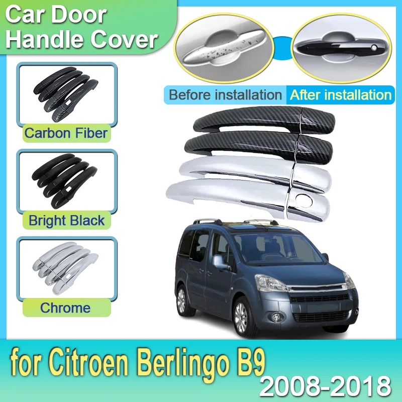 Chrome Carbon Fiber Door Handle For Citroen Berlingo B9 2008~2018 2010 2012 2013 Front Rear Right Left Exterior Car Accessories
Chrome Carbon Fiber Door Handle For Citroen Berlingo B9 2008~2018 2010 2012 2013 Front Rear Right Left Exterior Car Accessories