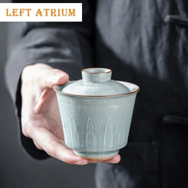 110 мл Yue Kiln Secret Color Рельефная ручная работа Гайвань Традиционная чайная варенья Чаша для чая с крышкой Набор Чайник Крышка Чаша Подарок для кафе
110 мл Yue Kiln Secret Color Рельефная ручная работа Гайвань Традиционная чайная варенья Чаша для чая с крышкой Набор Чайник Крышка Чаша Подарок для кафе