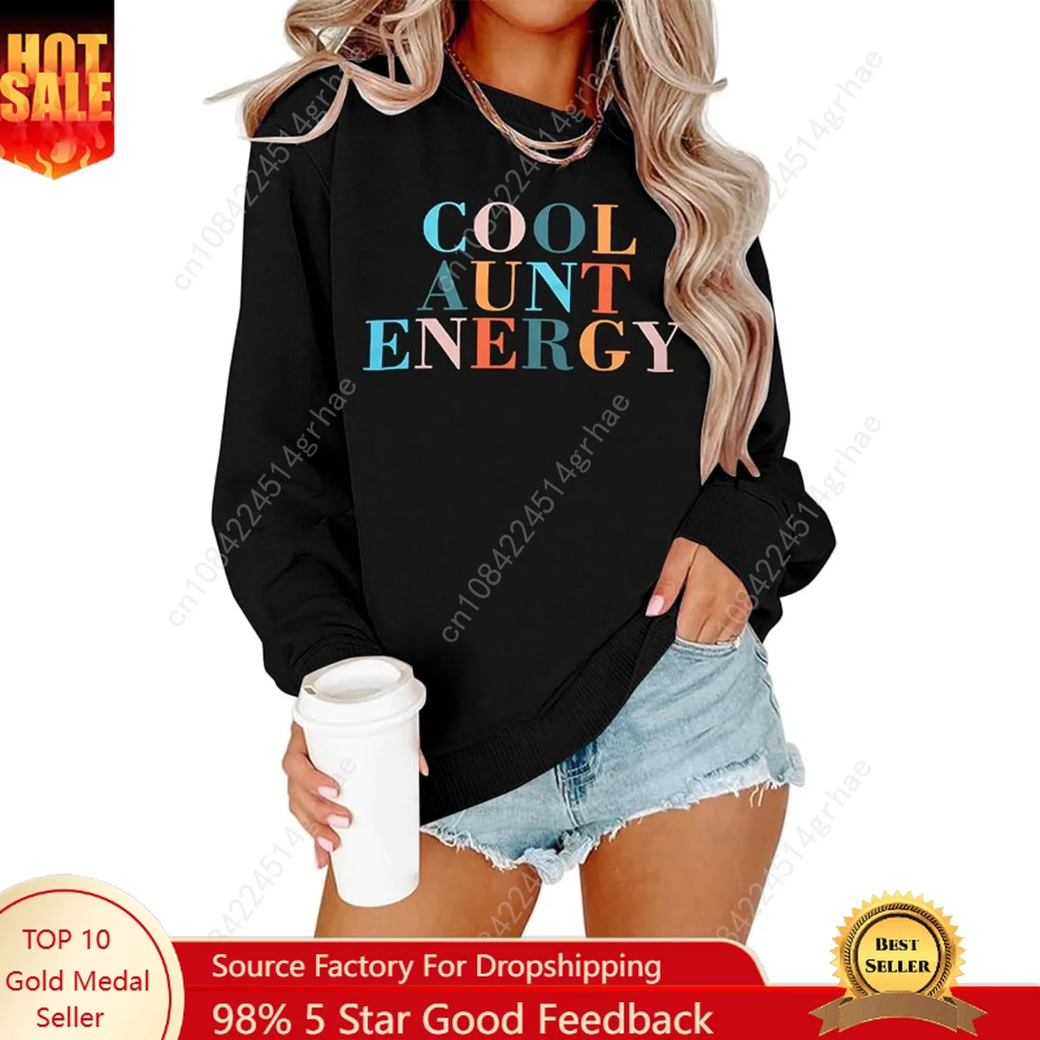 Womens Aunt Sweatshirt Cool Aunt Crewneck Sweatshirt Auntie Letter Print Long Sleeve Pullover Top
Womens Aunt Sweatshirt Cool Aunt Crewneck Sweatshirt Auntie Letter Print Long Sleeve Pullover Top