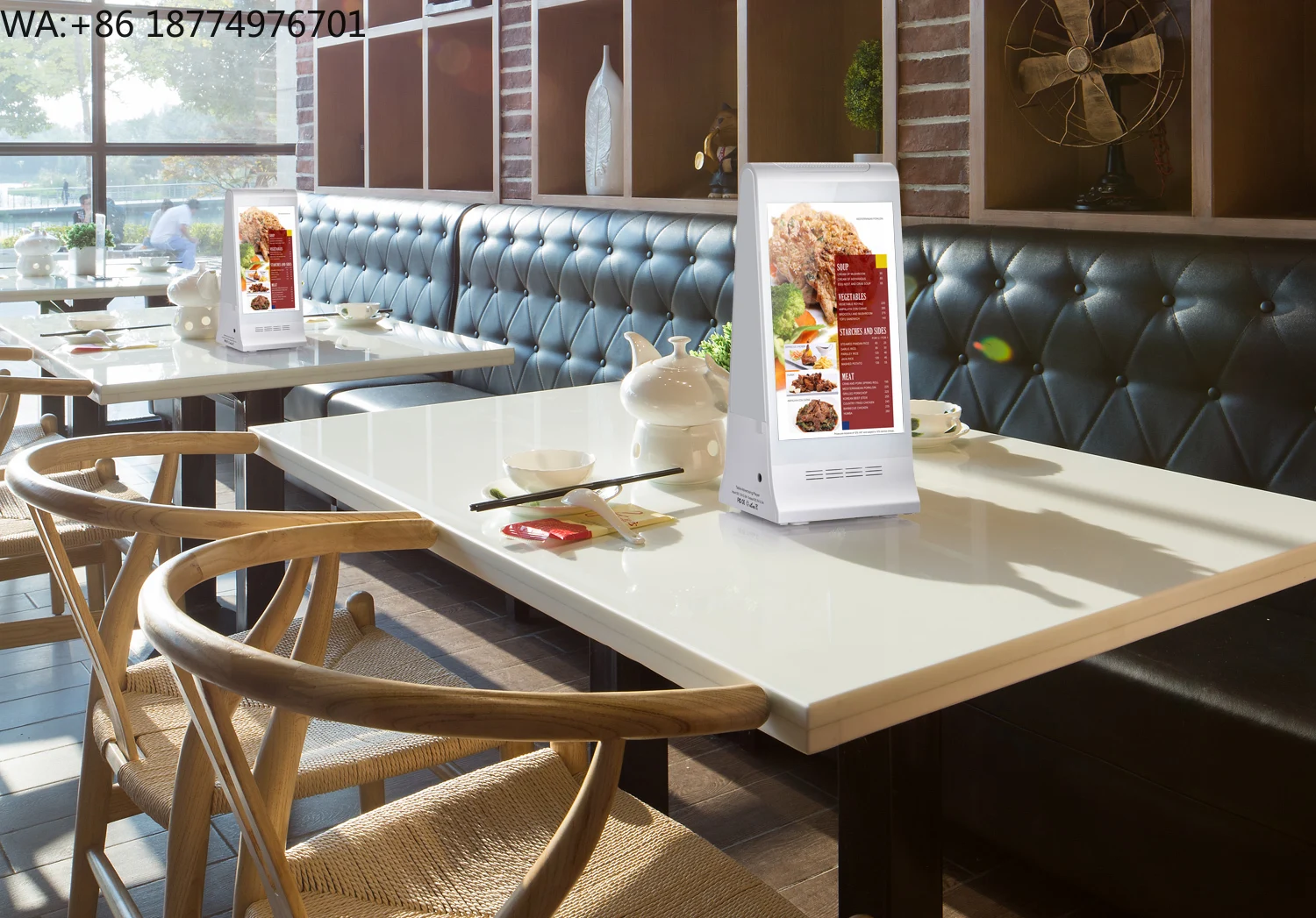 Digital Table Menu Advertising Device With Rechargeable Power, HD Display, WiFi Sync, QR Order & Custom Interface
Digital Table Menu Advertising Device With Rechargeable Power, HD Display, WiFi Sync, QR Order & Custom Interface