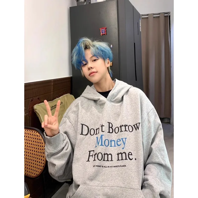 American Style Hoodie Sweatshirt Men's Large Size 300 Pounds Letter Slogan Jacket Couple's Outerwear Top Autumn Winter
American Style Hoodie Sweatshirt Men's Large Size 300 Pounds Letter Slogan Jacket Couple's Outerwear Top Autumn Winter