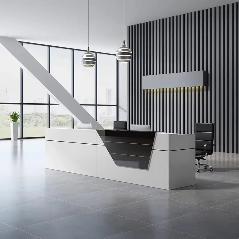Lmm company front desk simple modern checkout page counter reception
Lmm company front desk simple modern checkout page counter reception