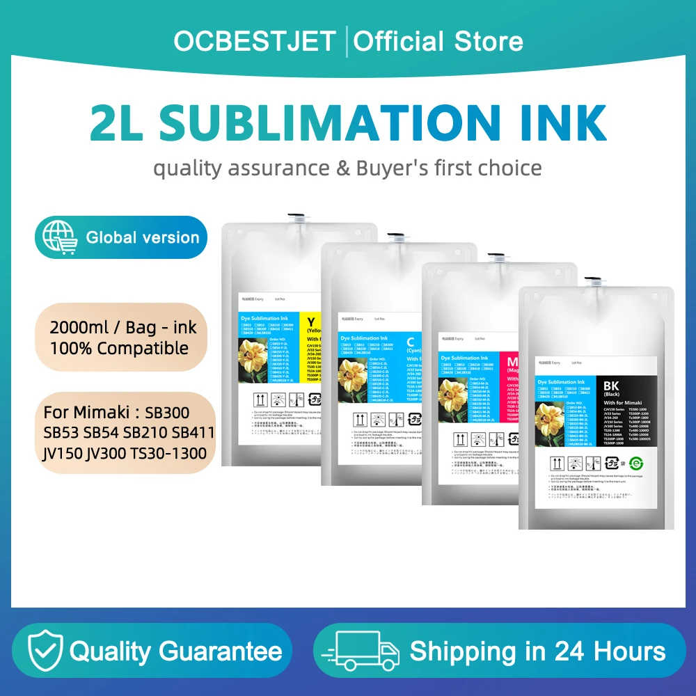 2L Sublimation ink for Mimaki SB53 SB54 SB210 SB411 SB300 JV150 JV300 JV34 JV33 JV5 JV330 TS30-1300 TS55 printer without chip
2L Sublimation ink for Mimaki SB53 SB54 SB210 SB411 SB300 JV150 JV300 JV34 JV33 JV5 JV330 TS30-1300 TS55 printer without chip