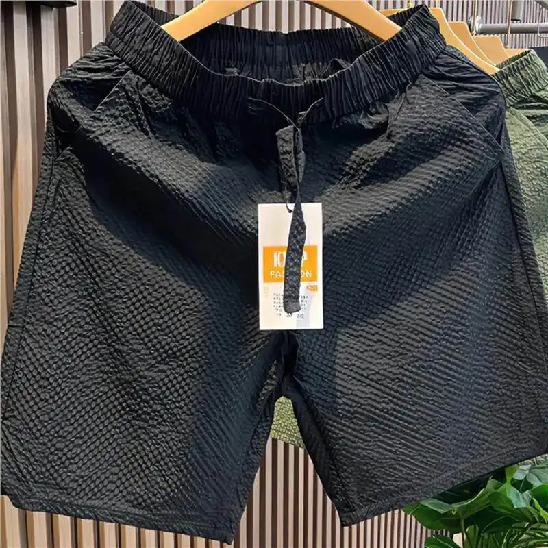 Quick Dry Bubble Cloth Shorts Men's Summer Thin Casual Sports Loose Fit Beach Five-Quarter Length Straight Leg Pants
Quick Dry Bubble Cloth Shorts Men's Summer Thin Casual Sports Loose Fit Beach Five-Quarter Length Straight Leg Pants