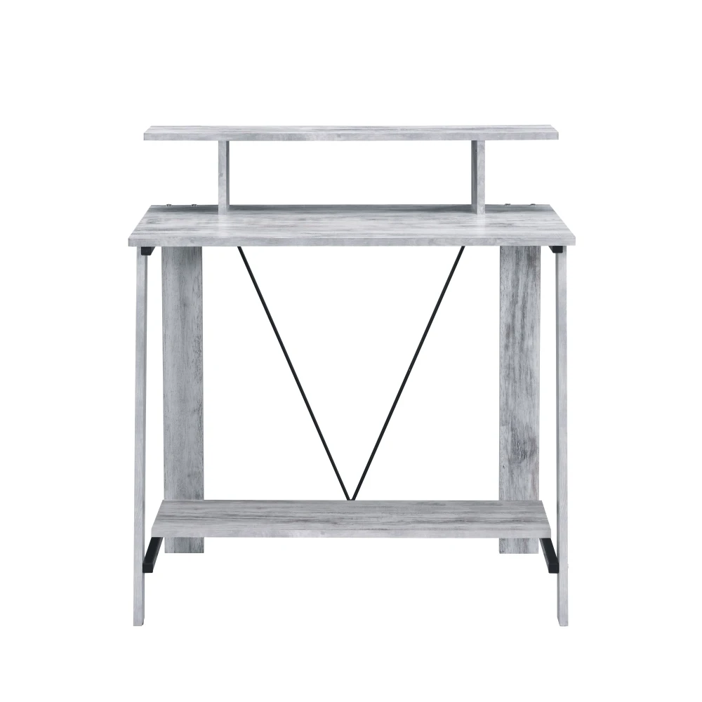Black and white writing desk with shelf office furniture, computer desk
Black and white writing desk with shelf office furniture, computer desk