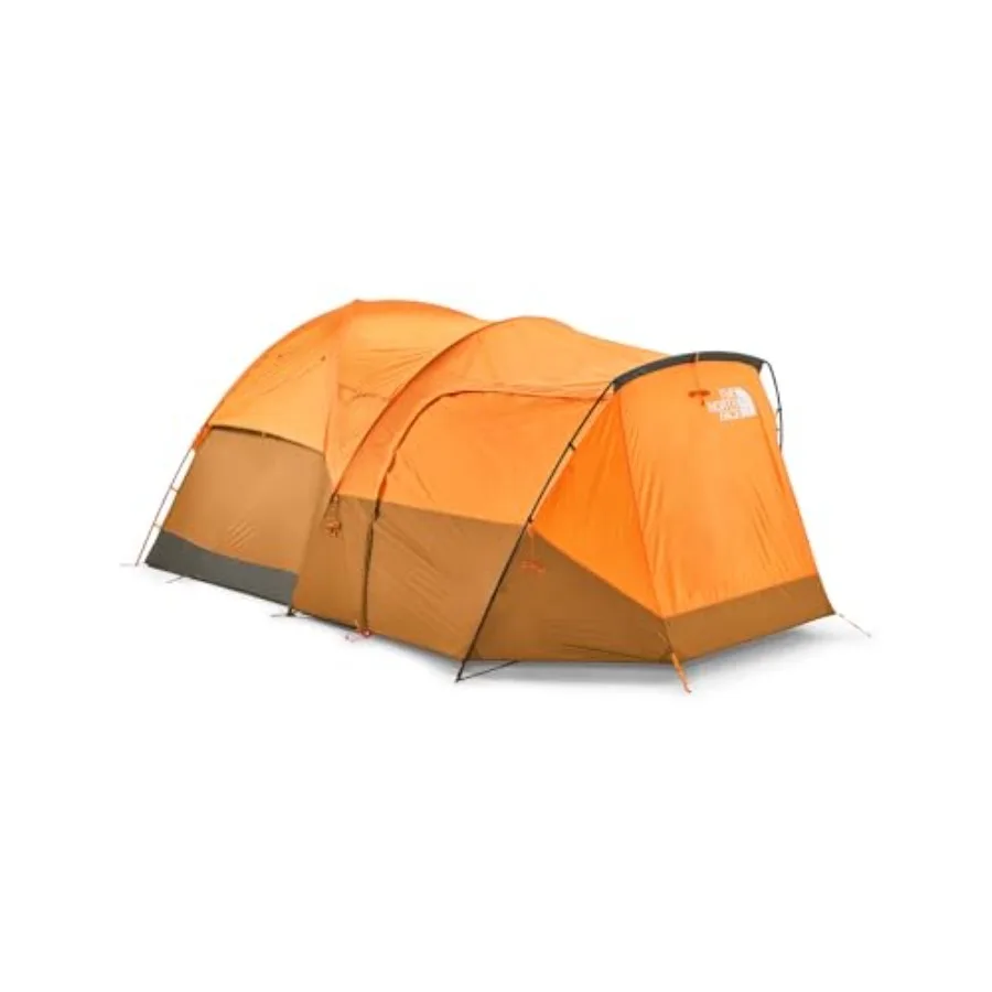 Camping tent for six persons, polyester fabric, gray color, water-repellent and easy setup with attached vestibule
Camping tent for six persons, polyester fabric, gray color, water-repellent and easy setup with attached vestibule