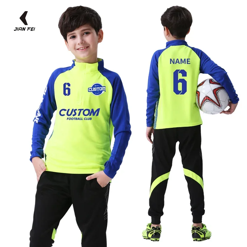 Kids Football Tracksuit Warm Fleece Soccer Sportswear Long Sleeve Soccer Tracksuit Sweatshirt Running Jogging Jacket For Boy
Kids Football Tracksuit Warm Fleece Soccer Sportswear Long Sleeve Soccer Tracksuit Sweatshirt Running Jogging Jacket For Boy