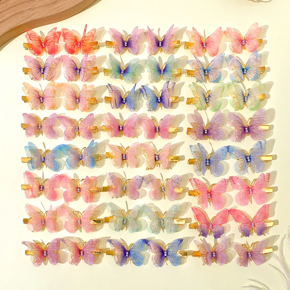 12/24/48 Pieces of Moving Butterfly Hairpins, Cute and Versatile, Suitable for Girls
12/24/48 Pieces of Moving Butterfly Hairpins, Cute and Versatile, Suitable for Girls