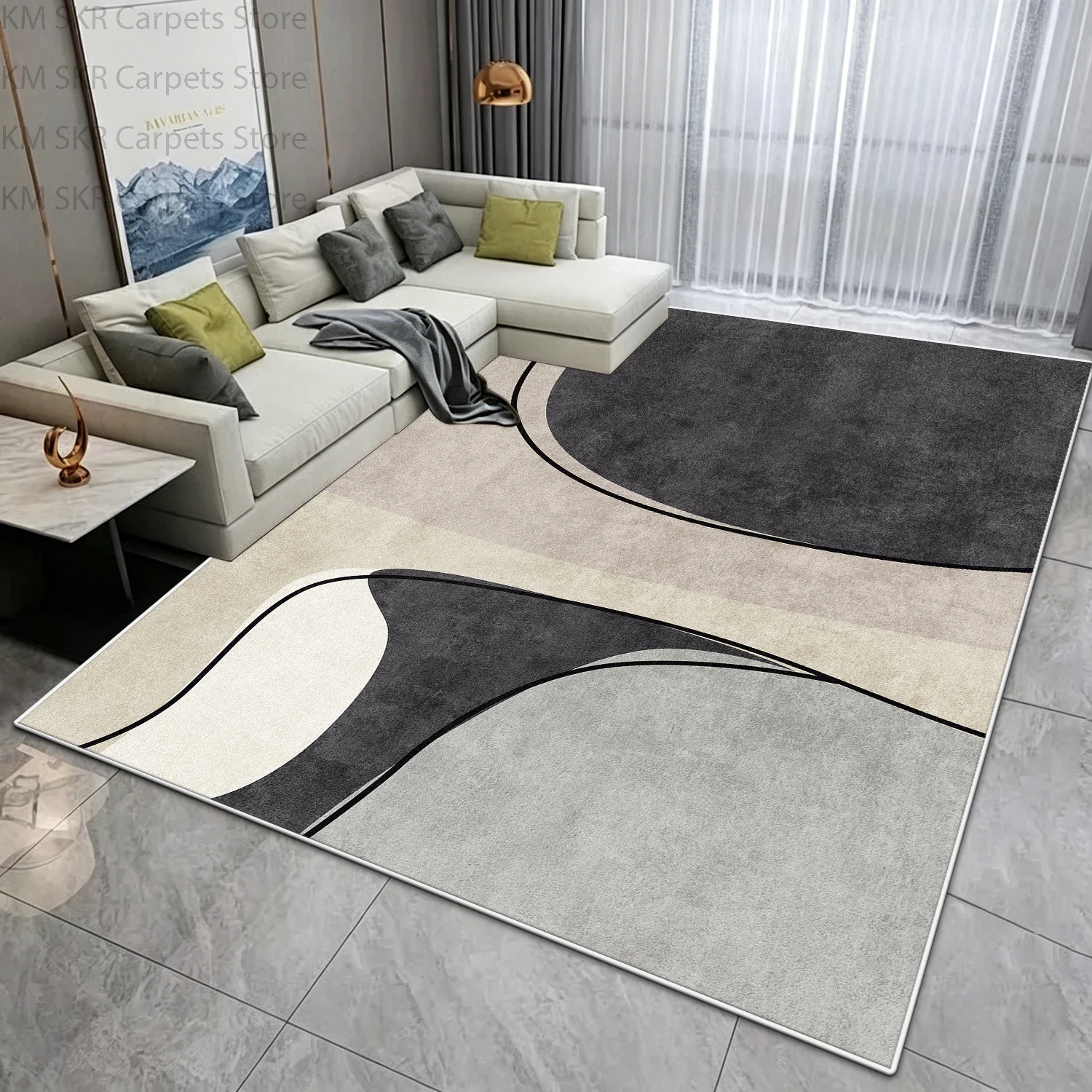 Ins Nordic Geometric Living Room Tea Table Carpet Big Size Non-slip Washable Bedside Mat Soft Short Velvet Study Decoration Rug
Ins Nordic Geometric Living Room Tea Table Carpet Big Size Non-slip Washable Bedside Mat Soft Short Velvet Study Decoration Rug