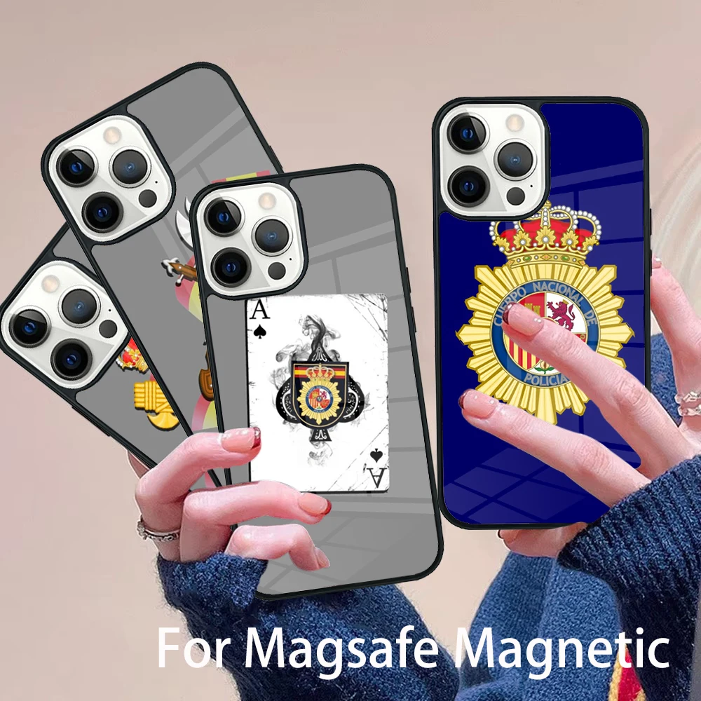 Spain National Police logo Funda Phone Case Magesafe Magnetic Wireless Cover For IPhone 16 11 12 13 14 15 Pro Max Plus Mini
Spain National Police logo Funda Phone Case Magesafe Magnetic Wireless Cover For IPhone 16 11 12 13 14 15 Pro Max Plus Mini
