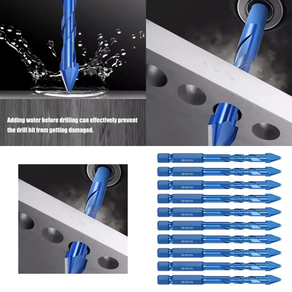 Pack Of 10 Reliable Alloy Drill Bits For Porcelain Ceramic And Hard Surfaces high quality
Pack Of 10 Reliable Alloy Drill Bits For Porcelain Ceramic And Hard Surfaces high quality