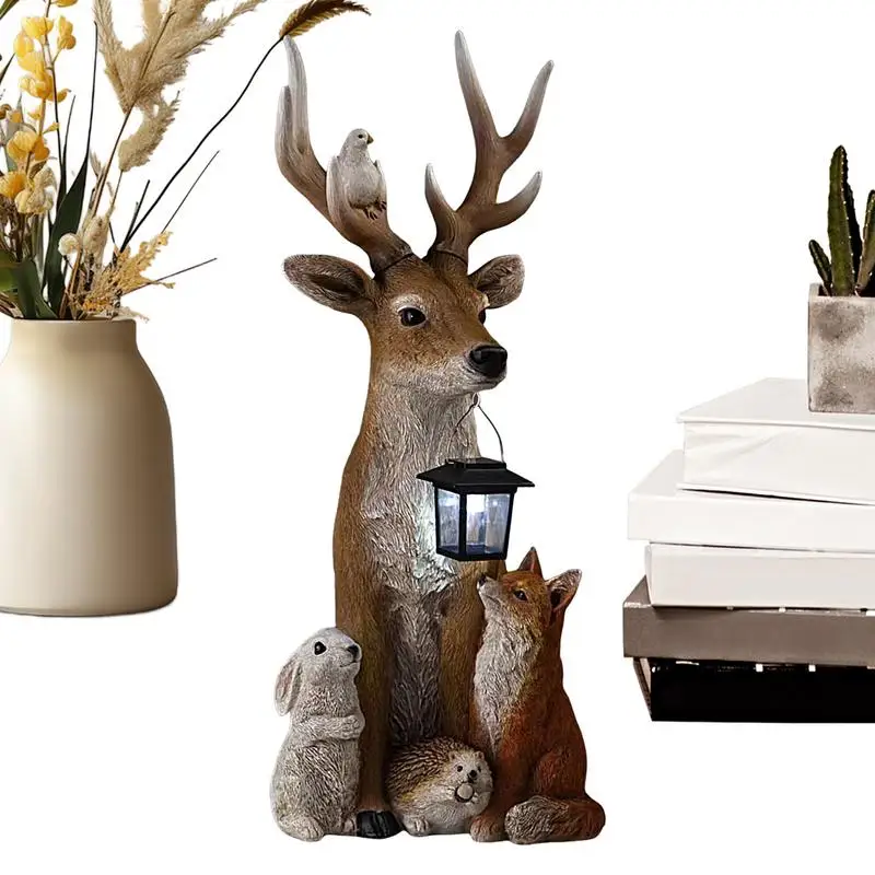 Garden Statues Garden Resin Deer Statues Solar Lights Waterproof Figurine Lamps Animals Solar Powered Art Sculpture Lights For
Garden Statues Garden Resin Deer Statues Solar Lights Waterproof Figurine Lamps Animals Solar Powered Art Sculpture Lights For