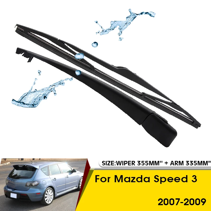 Car Wiper Blade For Mazda Speed 3 2007-2009 Rear Back Windshield Windscreen Rear Wiper 355mm+Arm 335mm Car Accessories
Car Wiper Blade For Mazda Speed 3 2007-2009 Rear Back Windshield Windscreen Rear Wiper 355mm+Arm 335mm Car Accessories