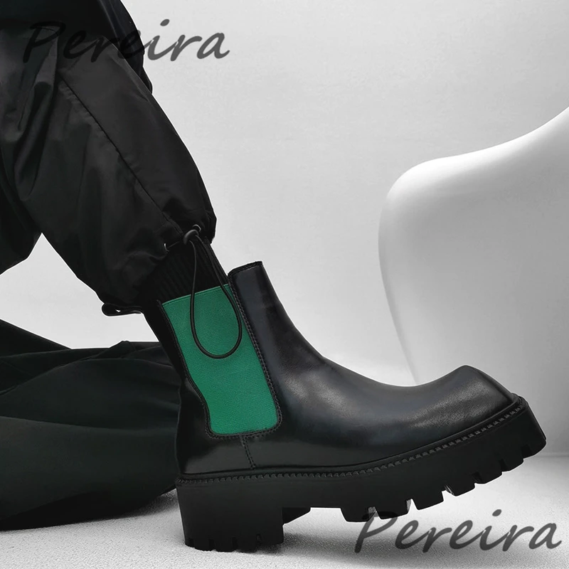 British Style Square Toe Men's Chelsea Boots Autumn Winter Black Thick Soled Short Boots Fashion Comfortable Male Casual Shoes
British Style Square Toe Men's Chelsea Boots Autumn Winter Black Thick Soled Short Boots Fashion Comfortable Male Casual Shoes