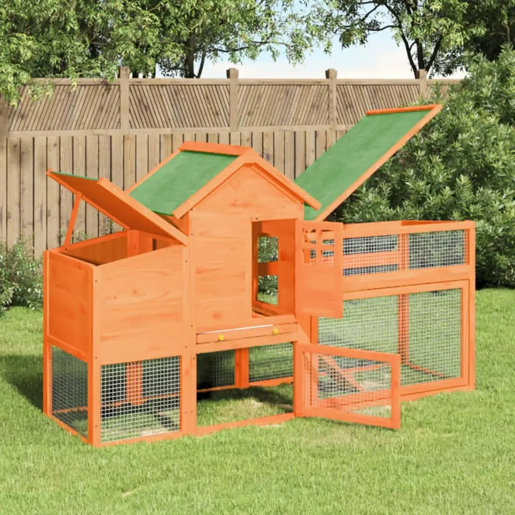 Wooden Chicken Coop with Nesting Box Weatherproof Outdoor Hen House for Poultry Ducks Rabbits Solid Pine Shelter, Customized
Wooden Chicken Coop with Nesting Box Weatherproof Outdoor Hen House for Poultry Ducks Rabbits Solid Pine Shelter, Customized