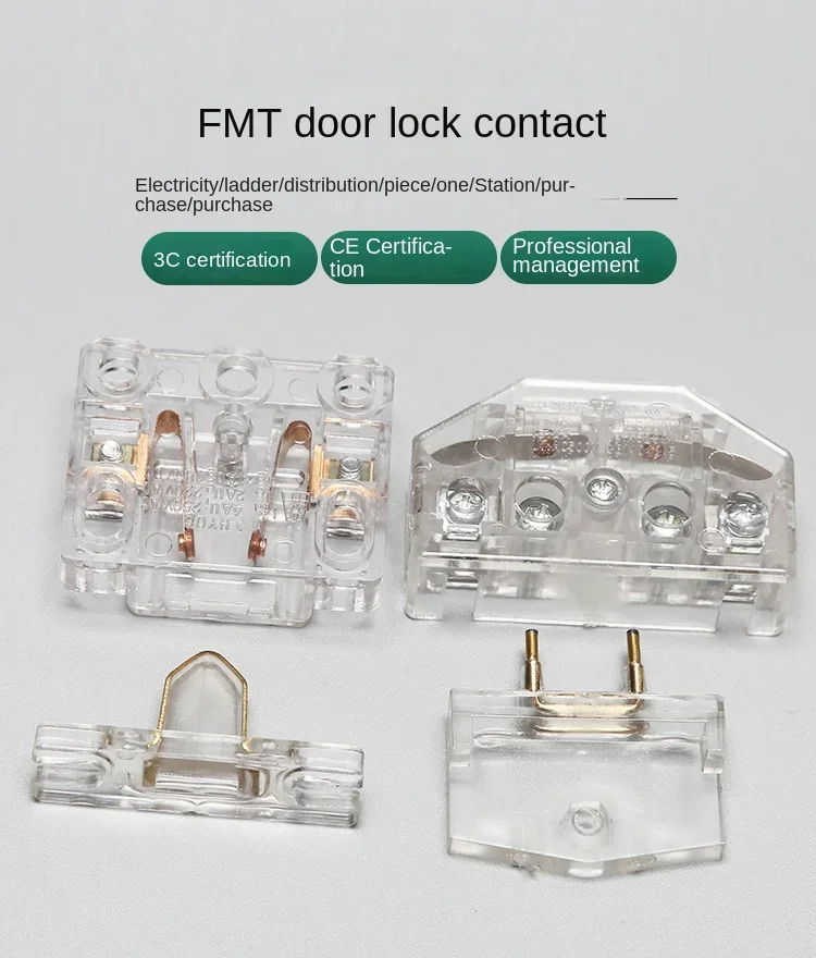 10PCS Fomate Auxiliary Door Lock / Elevator Door Lock Switch/Hall Door and Landing Door Contacts/Suitable for Thyssen Elevators
10PCS Fomate Auxiliary Door Lock / Elevator Door Lock Switch/Hall Door and Landing Door Contacts/Suitable for Thyssen Elevators