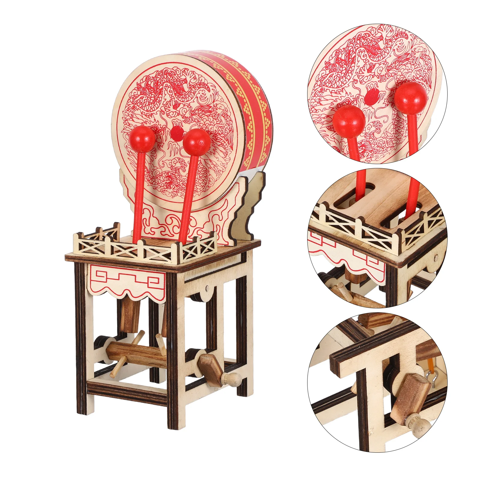 Miniature Chinese Drum Wooden Traditional Carved Decoration Success Symbol Zen Garden Table Musical Instrument Micro
Miniature Chinese Drum Wooden Traditional Carved Decoration Success Symbol Zen Garden Table Musical Instrument Micro