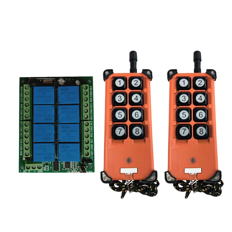 433mhz DC 12V 8CH 8 Channel RF Wireless Remote Control System Receiver Transmitter Universal power industrial 20-3000m
433mhz DC 12V 8CH 8 Channel RF Wireless Remote Control System Receiver Transmitter Universal power industrial 20-3000m