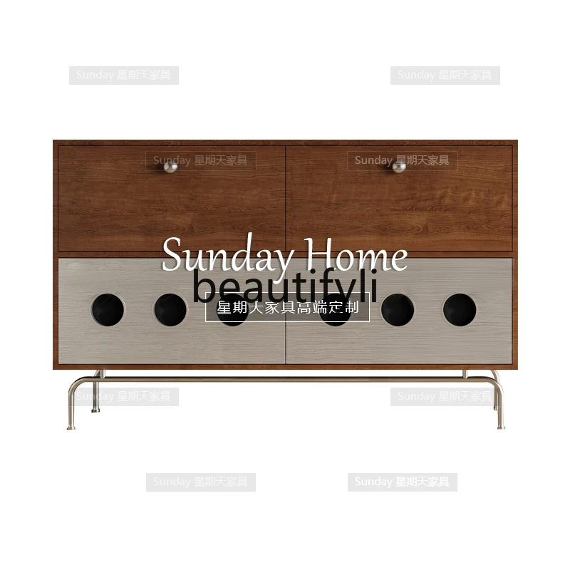 Nordic modern chest, living room against the wall, contrasting colors, dining side cabinet, entry door cabinet, furniture
Nordic modern chest, living room against the wall, contrasting colors, dining side cabinet, entry door cabinet, furniture