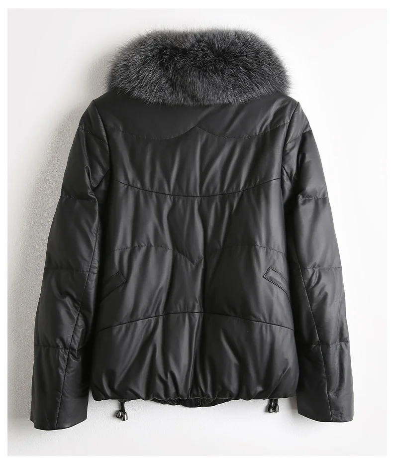 2023 Genuine Leather Down Jacket Women Real Fox Fur Collar Winter Sheepskin Coat Female Thick Warm Leather Jackets J6430
2023 Genuine Leather Down Jacket Women Real Fox Fur Collar Winter Sheepskin Coat Female Thick Warm Leather Jackets J6430