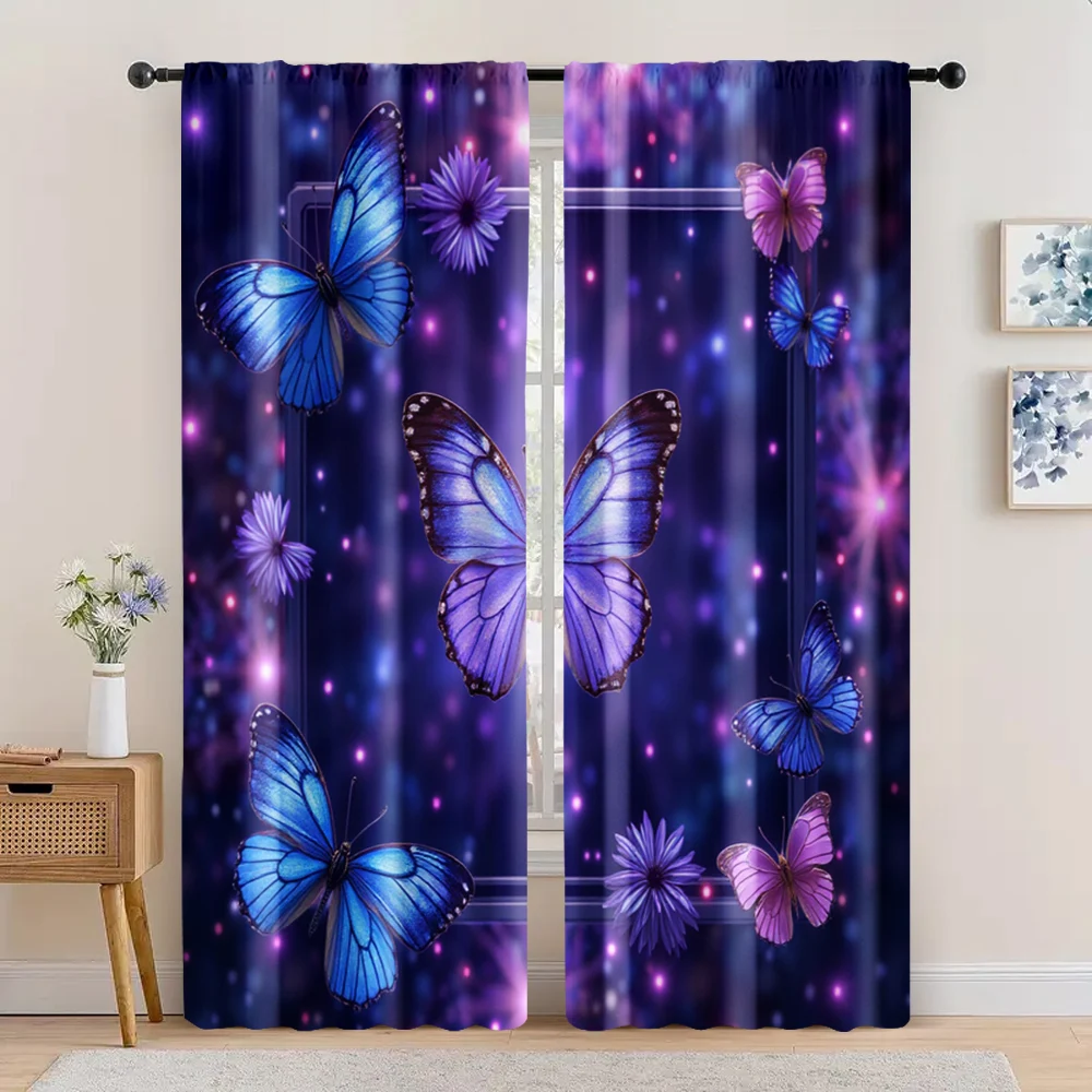 2pc, Curtains purple butterfly Versatile Polyester Fabric,Without Electricity Family Party Use for Seasonal Decorations
2pc, Curtains purple butterfly Versatile Polyester Fabric,Without Electricity Family Party Use for Seasonal Decorations