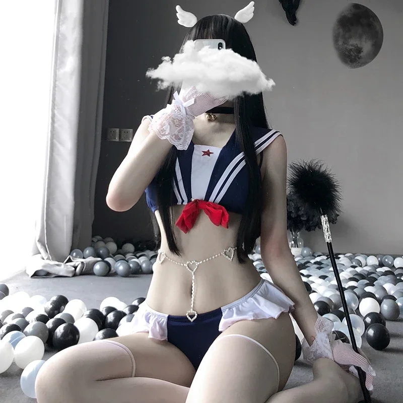 Lolita Japanese Hot Sexy Lingerie Erotic See Through Cosplay Costumes Kawaii Lace Underwear Set Women Sailor School Girl Outfits
Lolita Japanese Hot Sexy Lingerie Erotic See Through Cosplay Costumes Kawaii Lace Underwear Set Women Sailor School Girl Outfits