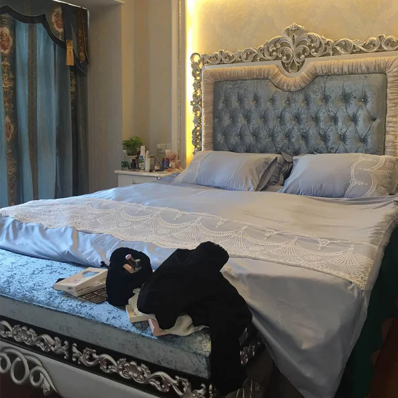 Luxury Princess Bed Double European Nordic French Aesthetics Fashionable Bed Comfortable Design Simple Wood Muebles Furniture
Luxury Princess Bed Double European Nordic French Aesthetics Fashionable Bed Comfortable Design Simple Wood Muebles Furniture