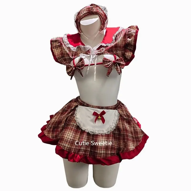 Sexy Japanese Lolita Maid Outfit Anime Cosplay Costumes Lace Bow Bra Apron Set Roleplay Servant Lingerie Sexy Lingerie Nightclub
Sexy Japanese Lolita Maid Outfit Anime Cosplay Costumes Lace Bow Bra Apron Set Roleplay Servant Lingerie Sexy Lingerie Nightclub