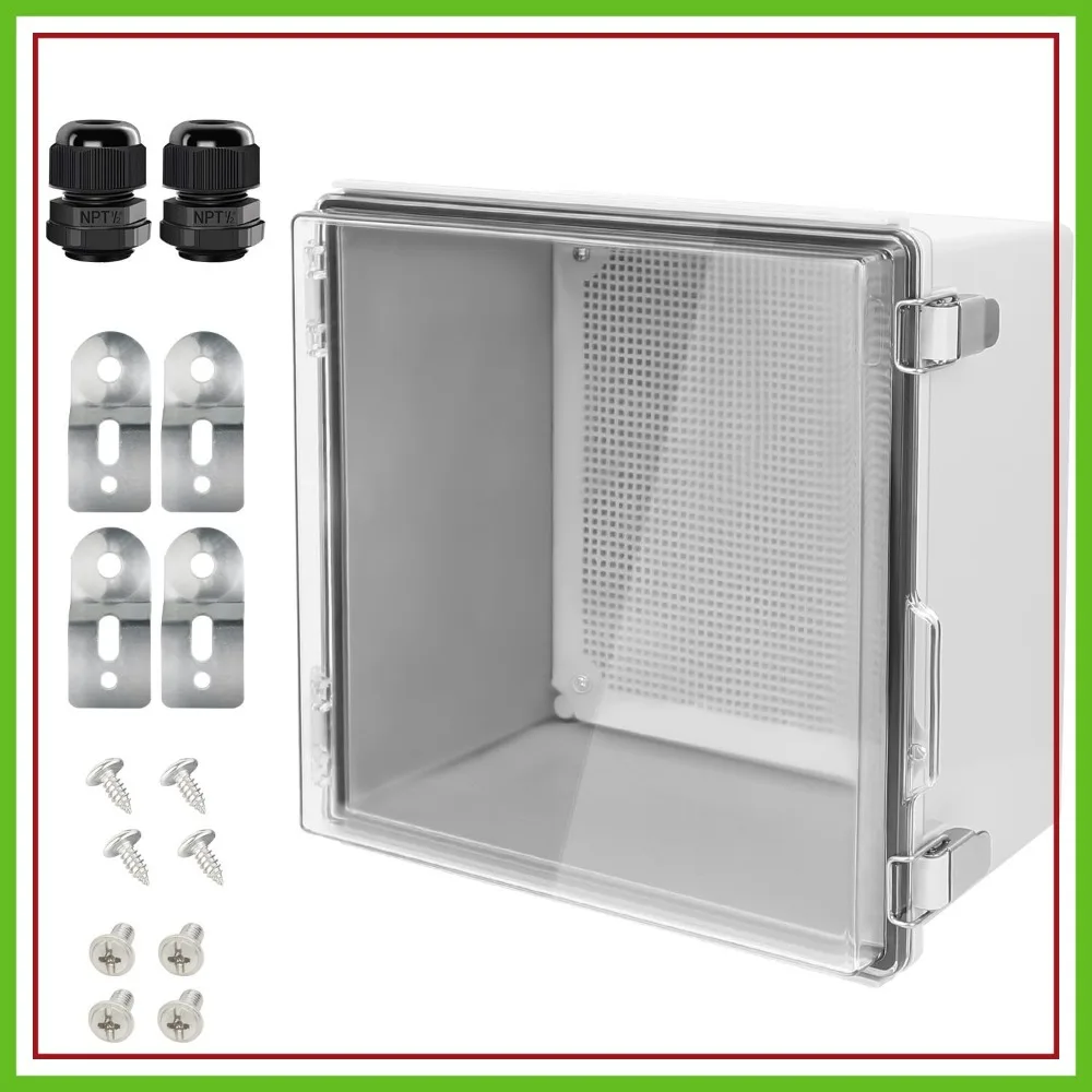 IP67 Waterproof Junction Box, ABS Plastic Electrical Enclosure with Clear Cover, 11.8"x11.8"x7.1" Grey
IP67 Waterproof Junction Box, ABS Plastic Electrical Enclosure with Clear Cover, 11.8"x11.8"x7.1" Grey