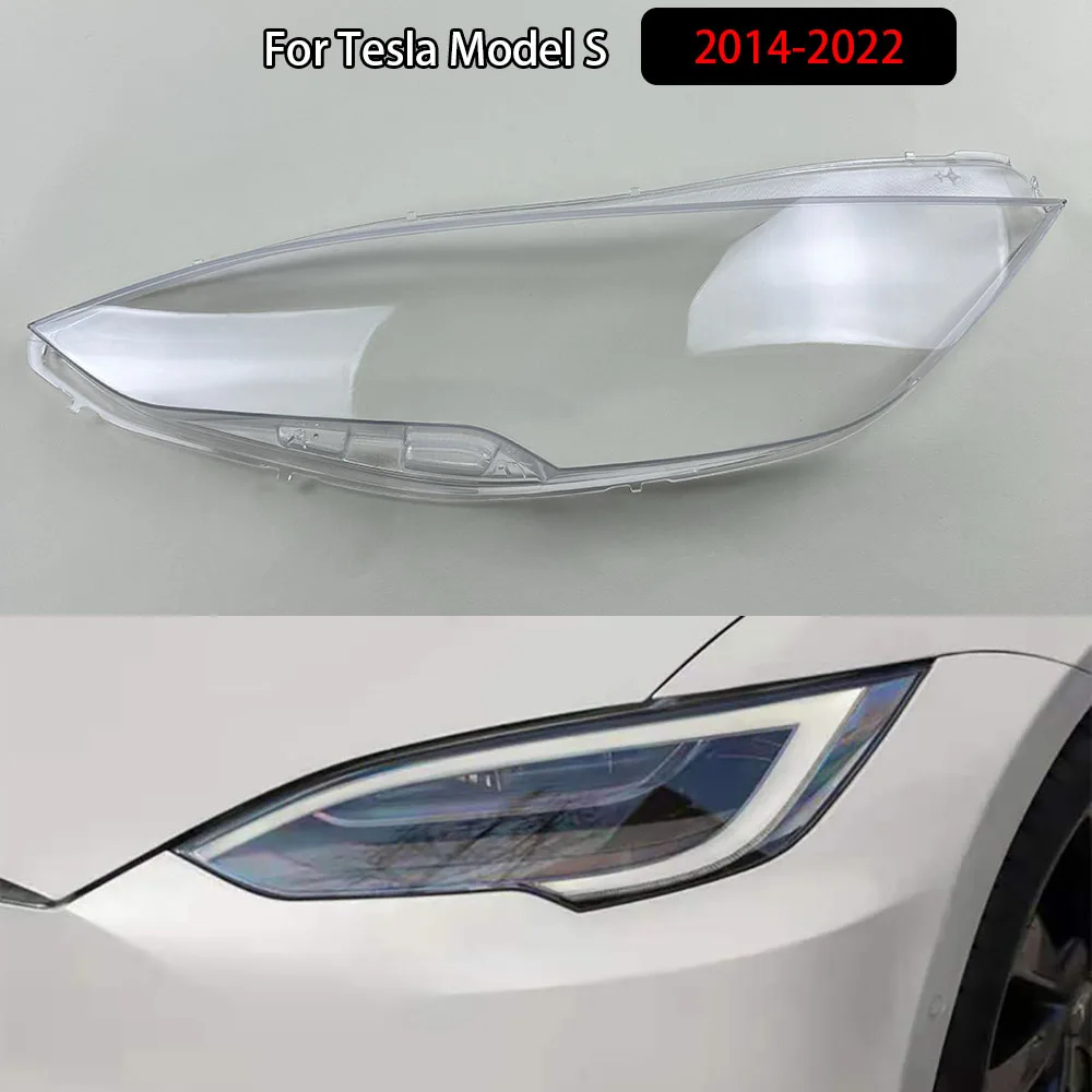 For Tesla Model S 2014-2022 Car Front Headlamps Cover Transparent Lampshade Headlights Plexiglass Housing Replace Shade
For Tesla Model S 2014-2022 Car Front Headlamps Cover Transparent Lampshade Headlights Plexiglass Housing Replace Shade