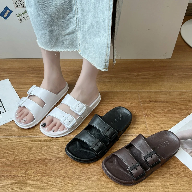 Fashionable Buckle Non-Slip Thick Sole Waterproof Casual Slippers Sandals For Women
Fashionable Buckle Non-Slip Thick Sole Waterproof Casual Slippers Sandals For Women