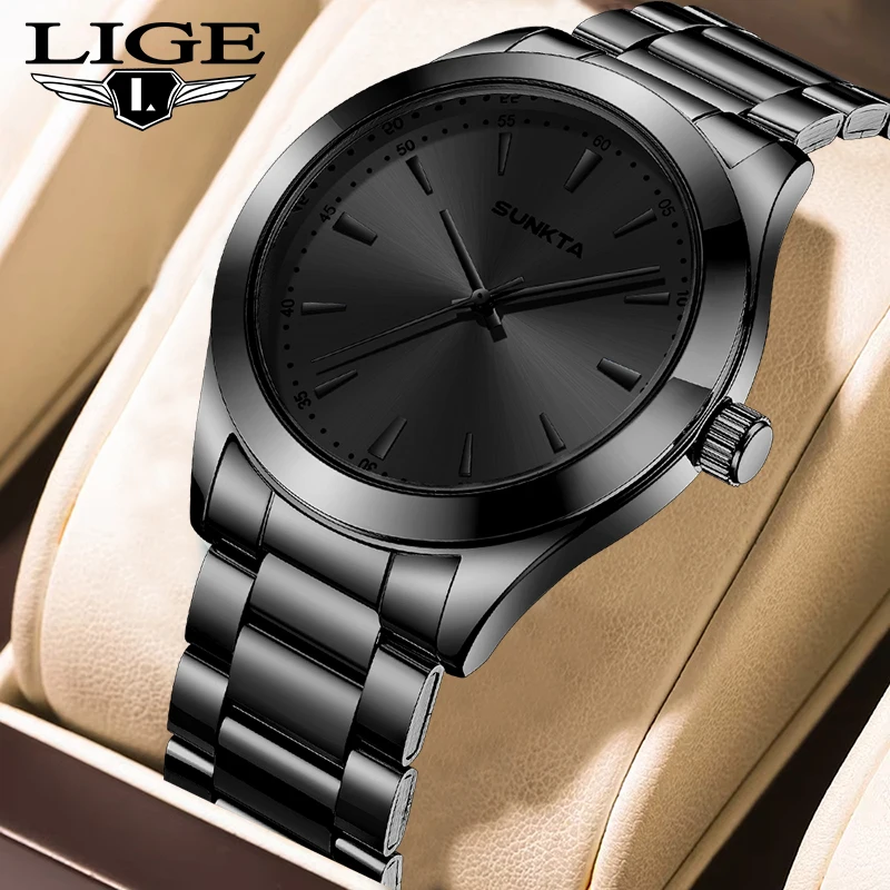 Sunkta Top Brand Luxury LIGE Fashion Quartz Man Watch Business Casual Simple Dial Wristwatch Stainless Steel Band Men's Watches
Sunkta Top Brand Luxury LIGE Fashion Quartz Man Watch Business Casual Simple Dial Wristwatch Stainless Steel Band Men's Watches