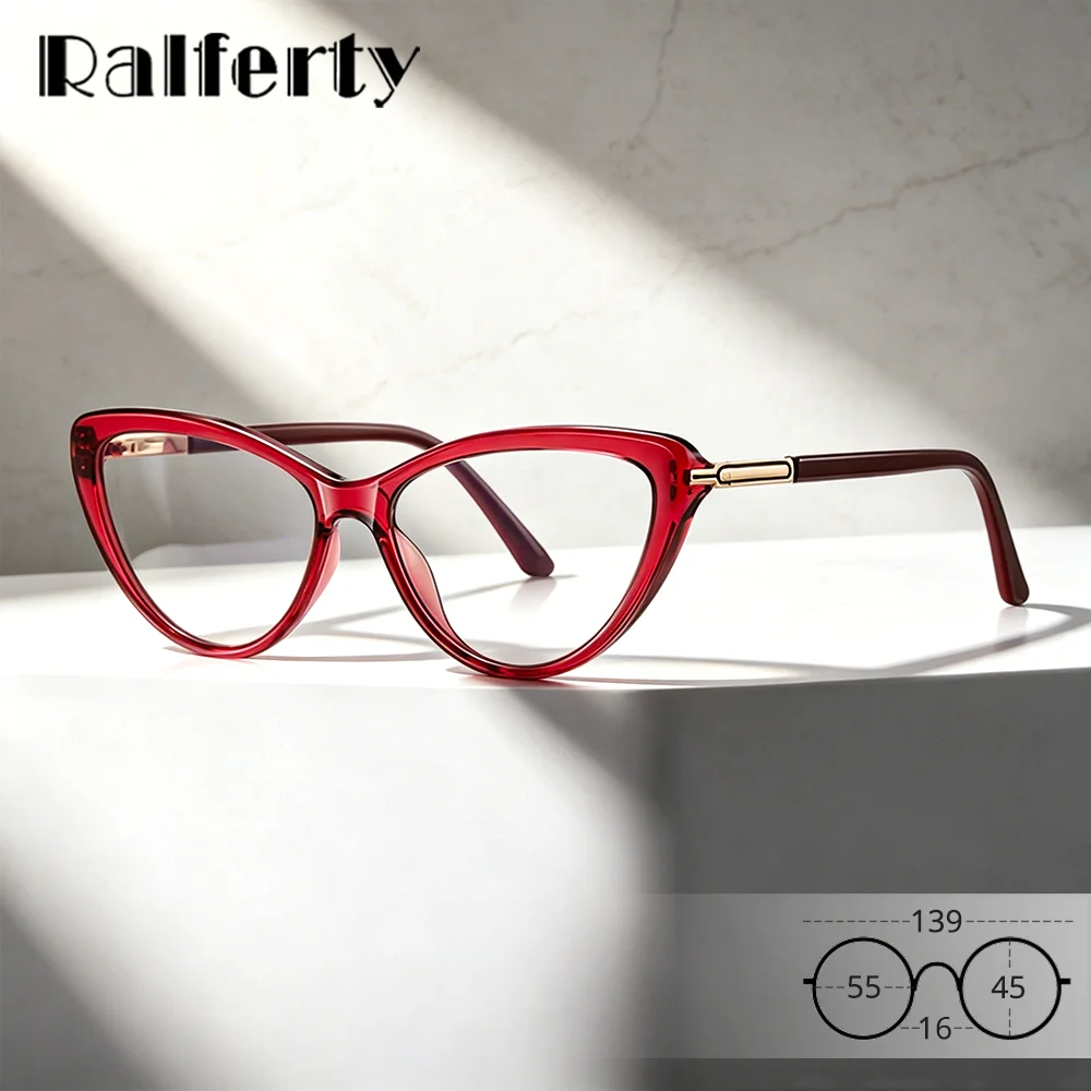 Ralferty TR90 Lightweight Anti Blue Light Glasses Cat-Eye Frames Stylish Computer Glasses Women’s Eyeglasses Frame No Optical
Ralferty TR90 Lightweight Anti Blue Light Glasses Cat-Eye Frames Stylish Computer Glasses Women’s Eyeglasses Frame No Optical