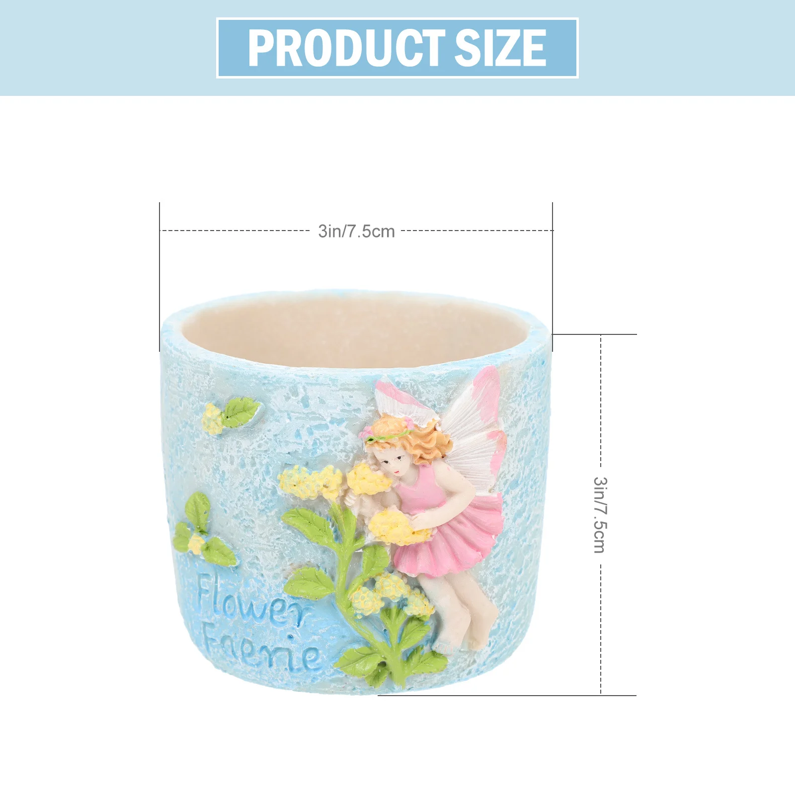 2Pcs Resin Fairy Relief Mini Flower Pot with 3D Garden Sculpture Design for Succulents Cacti Bonsai Indoor Outdoor Home Office
2Pcs Resin Fairy Relief Mini Flower Pot with 3D Garden Sculpture Design for Succulents Cacti Bonsai Indoor Outdoor Home Office