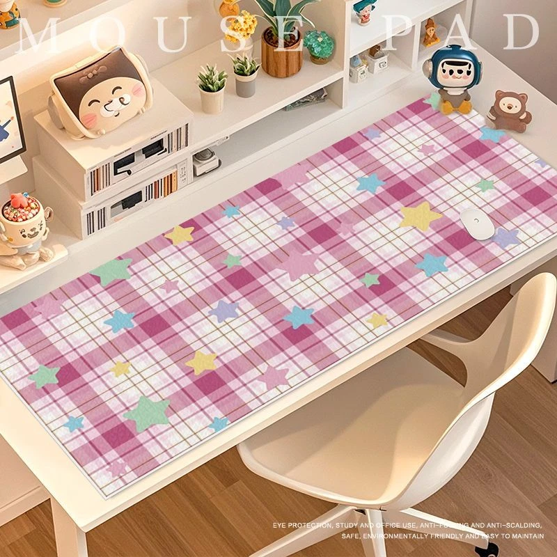 Cute Grid Star Y2K Girl Large Table Mat Waterproof PU Leather Protective Pad For Mousepad Dorm Desk Dressing Dining Table Mat
Cute Grid Star Y2K Girl Large Table Mat Waterproof PU Leather Protective Pad For Mousepad Dorm Desk Dressing Dining Table Mat