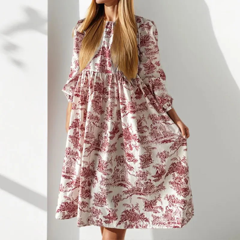 TOY-2025New Style Women's Elegant Fashion Long Sleeve Tie Print Dress for Independent Stores661
TOY-2025New Style Women's Elegant Fashion Long Sleeve Tie Print Dress for Independent Stores661