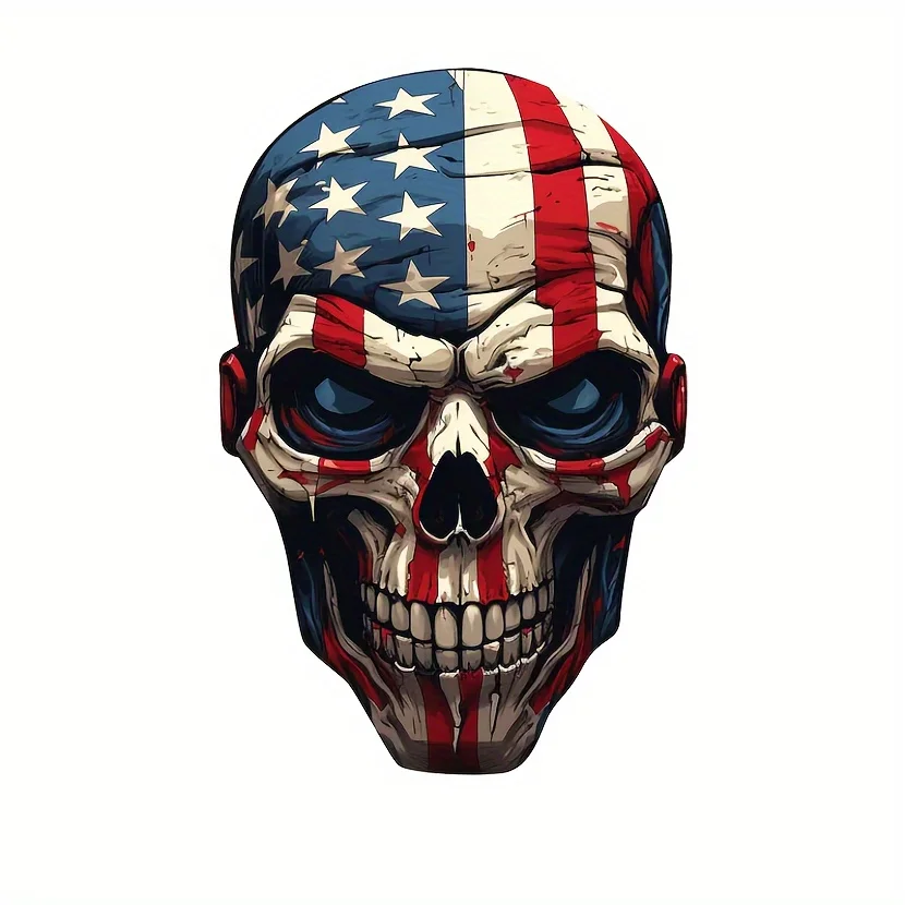 Horror sticker American flag skull for cars, trucks and motorcycles
Horror sticker American flag skull for cars, trucks and motorcycles