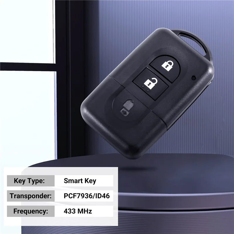 Car Keyless Entry Remote Key With 2 Button 433Mhz ID46 Chip For Nissan X-Trail Qashqai Pathfinder 285E34X00A 285E3EB30A
Car Keyless Entry Remote Key With 2 Button 433Mhz ID46 Chip For Nissan X-Trail Qashqai Pathfinder 285E34X00A 285E3EB30A