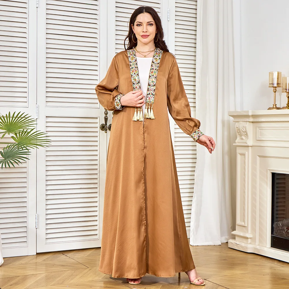 2026 Middle Eastern Dubai Evening Gown Dresses. Muslim Women's Two-piece Sets with Open Cardigans, Tassel Pendant Robes. S-XXL
2026 Middle Eastern Dubai Evening Gown Dresses. Muslim Women's Two-piece Sets with Open Cardigans, Tassel Pendant Robes. S-XXL