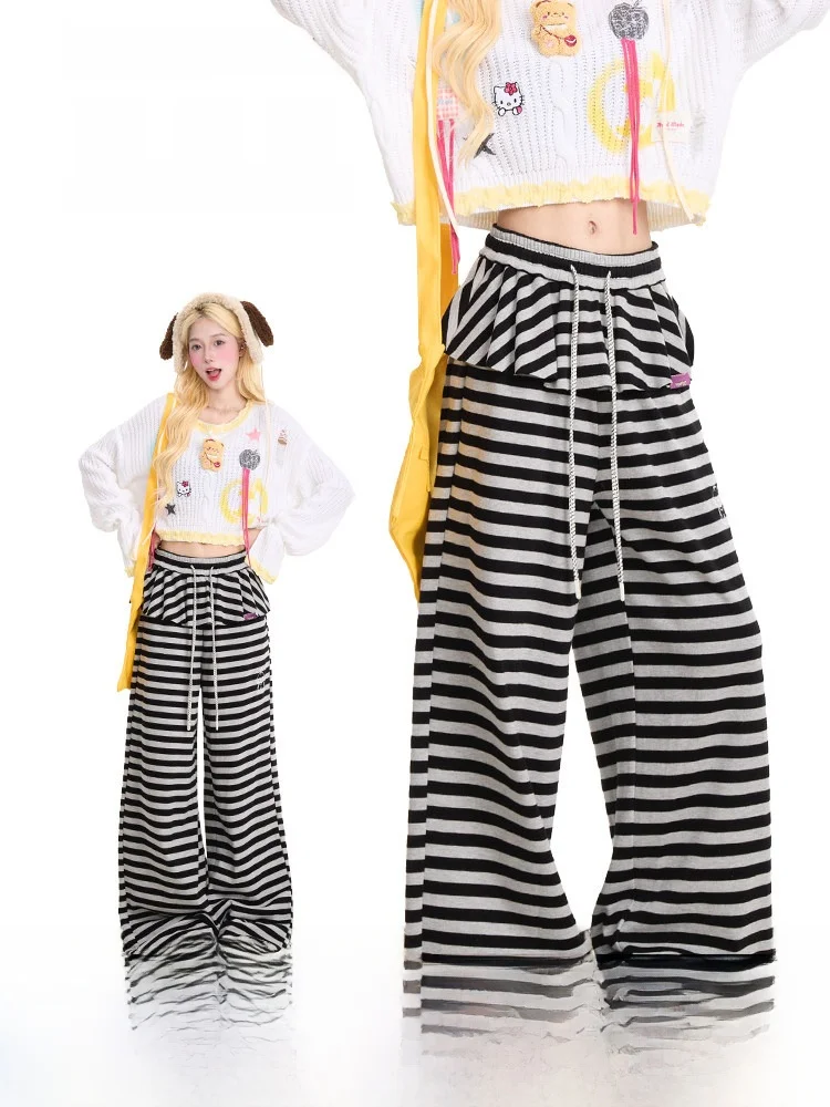 NERESUM Vintage High Waist Striped Straight Leg Casual Pants Women's Skirt Panel Wide Leg Pants Slimming Versatile Casual Tro...
NERESUM Vintage High Waist Striped Straight Leg Casual Pants Women's Skirt Panel Wide Leg Pants Slimming Versatile Casual Tro...